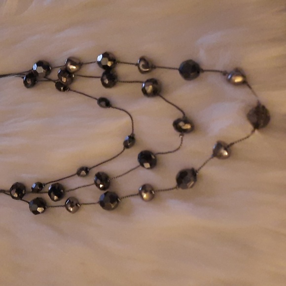 Gorgeous faceted stone beaded multistrand necklace - Picture 10 of 12